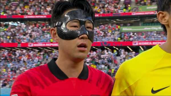 孙兴慜出战世界杯戴的黑色面具单个15万