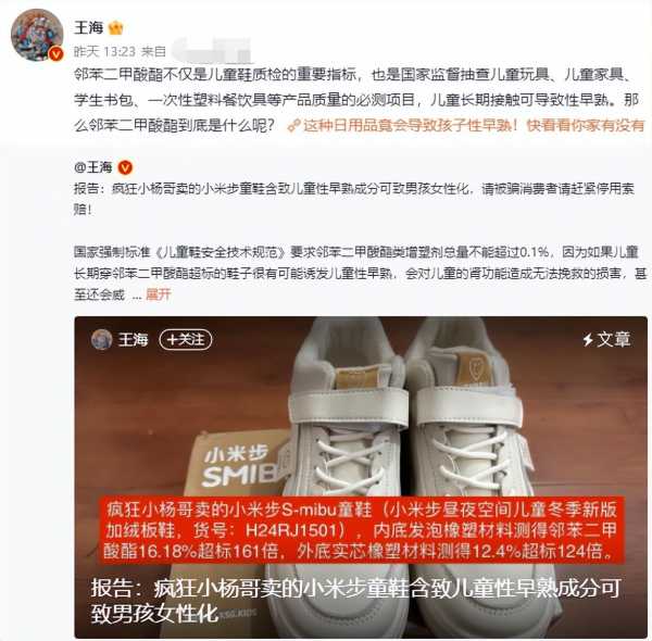 职业打假人王海再次打假网红小杨哥