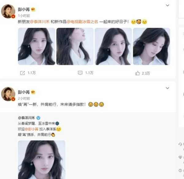 彭小苒整过容吗?速看主持人时期的彭小苒