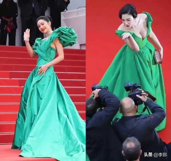 张雨绮有多敢穿?2023张雨绮3D打印长裙