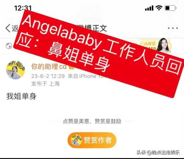 杨颖公布恋情?Angelababy与男子一同回家