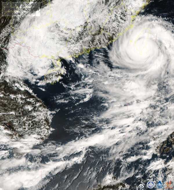 台风海葵在台湾台东登陆 风力15级