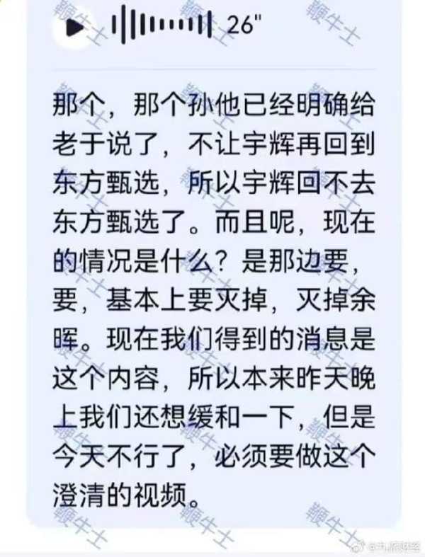 俞敏洪就东方甄选拉黑网友致歉