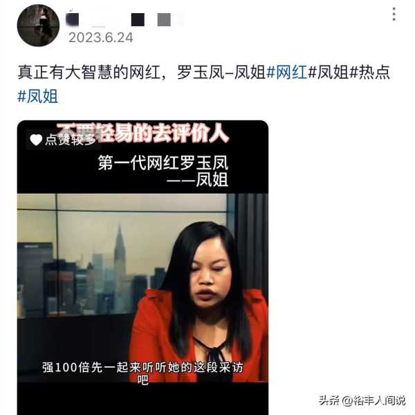 024网红凤姐罗玉凤现在过得怎么样"