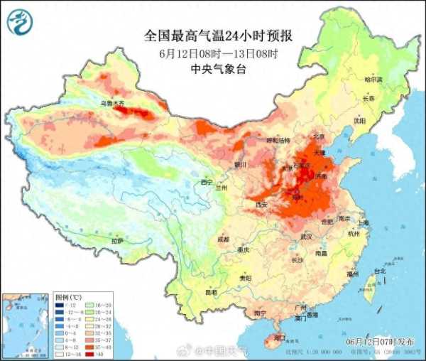 高温炙烤北方 局地可达42度