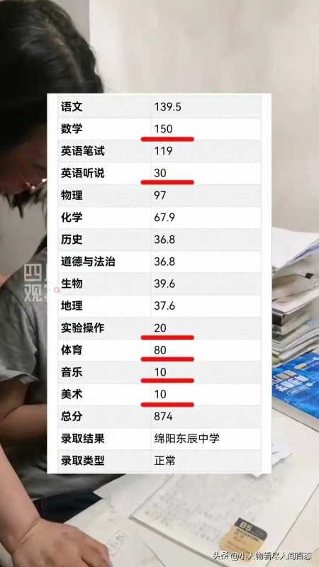 中考满分900分 女生仅扣26分