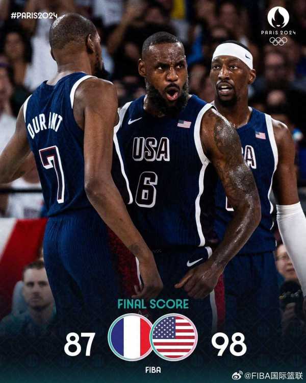 詹姆斯当选2024奥运男篮MVP