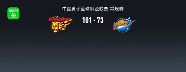 广东男篮101:73大胜四川!莫兰德16+11