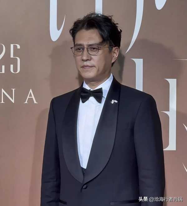 靳东走红毯像是领导来开会