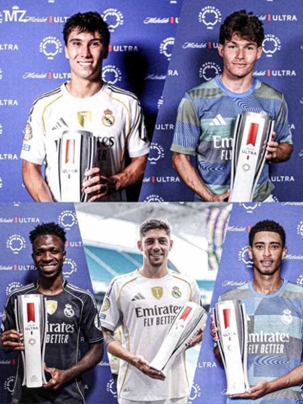 皇马世俱杯5场比赛5人当选全场最佳