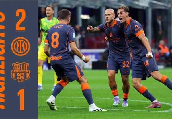 国际米兰2-1战胜萨索洛!迪马尔科建功奥古斯托造乌龙