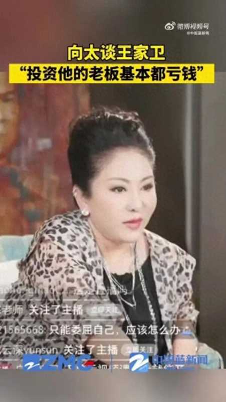 向太称绝不录用王家卫!没有张叔平他就是个屁