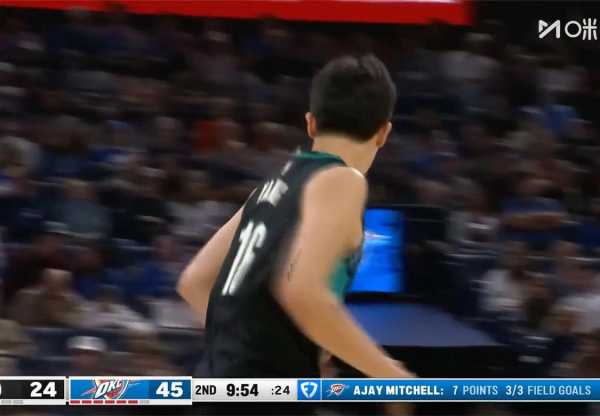 杨瀚森NBA生涯首个三分球