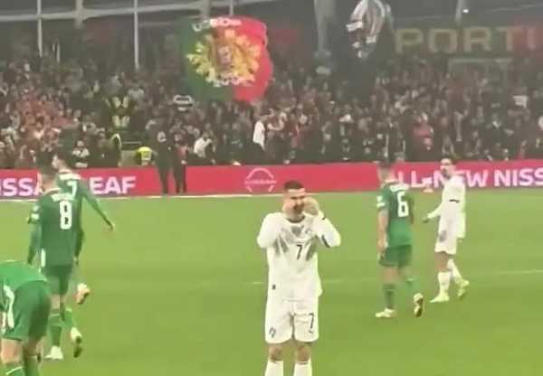 C罗国家队生涯首次染红